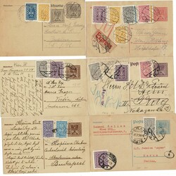 Österreich, 1922/1925, 26 Postkarten, portogerecht frankiert, davon ...