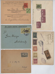 Österreich, 20 Briefe Infla: Eine Antwortpostkarte aus der CSR, Exp, ...