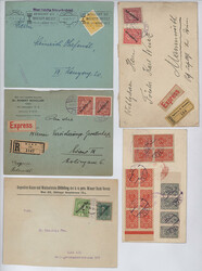 Österreich, 20 Briefe Infla: Eine Antwortpostkarte aus der CSR, Exp, ...