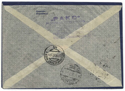 Österreich, 1937, WIEN - JOHANNESBURG, wirkungsvoller portogerechter ...