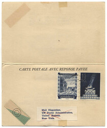Österreich, 1957, NEW YORK - WIEN, United Nations Stempel auf ...
