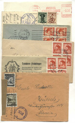 Österreich, ab 1946, Partie unterschiedlichster Belege der 2 ...