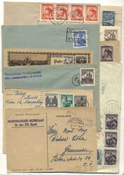 Österreich, ab 1946, Partie unterschiedlichster Belege der 2 ...