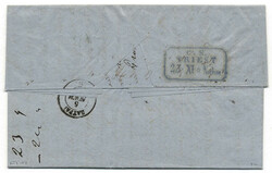 Griechenland, 1866, PYRGOS - TRIESTE, frischer Faltbrief mit ...