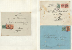 Trentino-Alto Adige, 1919, Partie Belege aus selbiger Korrespondenz ...