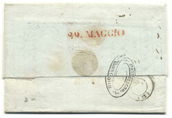 Spanien / Italien, 1841, BARCELONA CATALUNA, kompletter klarer und ...