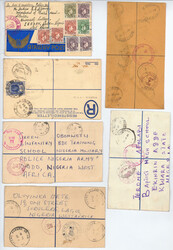 Nigeria, 1932/80, Lot mit ca. 40 REKO - AIRMAIL - Belegen, alle in ...