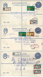 Nigeria, 1980/90, Partie REGISTERED AIRMAIL - Belege, gesamt über 90 ...
