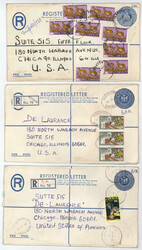 Nigeria, 1980/90, Partie REGISTERED AIRMAIL - Belege, gesamt über 90 ...