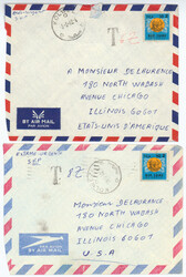 Rep. Democratique Congo (ZAIRE), 1980-82, Group of 6 letters to USA, ...