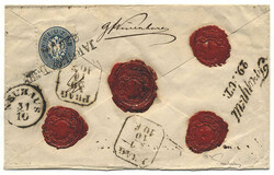 Österreich, 1863/64, Schlesien, JAEGERNDORF, zarter kompletter ...