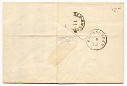 Ungarn, 1871, Rumänien, blauer Abschlag auf 5kr - Einzelfrankatur ...