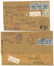 Japan, 1923/ 25, TOKIO, incoming Mail WIEN, 2 Reko - ...