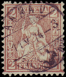 5655146: Switzerland sitting Helvetia perforated