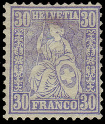 5655146: Switzerland sitting Helvetia perforated