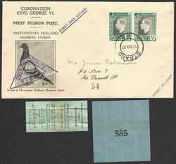 216010: Postgeschichte, Brieftauben, Brieftaubenpost