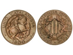 10 Céntimos. 1900. BARCELONA. Vallmitjana. Acuñación incusa. ...