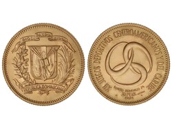 30 Pesos. 1974. 11,79 grs. AU (900). XII Juegos Deportivos ...
