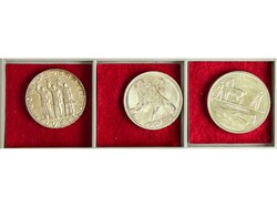 Lote 3 monedas 5 Francs. 1939, 1941 y 1944. AR. KM-43, 44, 45. SC- a ...