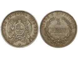 1 Peso. 1893. 24,95 grs. AR. KM-17a. MBC+.