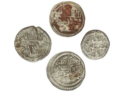 Lote 4 monedas de Ali ben Yusuf en plata. AR. Incluye un 1/2 Quirate. ...
