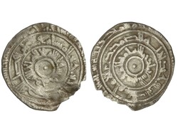 1/2 Dirham. fecha no visible. AL-MU´ IZZ. AL-MANSURIYA. 1,00 grs. AR ...