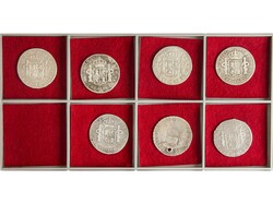 Lote 7 monedas 2 Reales. 1770, 78, 81, 82, 84, 85, 88. LIMA. ...