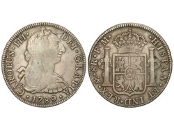 8 Reales. 1789. MÉXICO. F.M. 26,74 grs. AC-1134. MBC-.