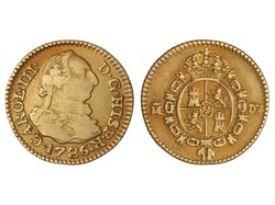 1/2 Escudo. 1786. MADRID. D.V. 1,71 grs. AC-1280. MBC-.