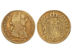 1 Escudo. 1787. SEVILLA. C.M. 3,32 grs. (Rayas y golpecito en canto). ...