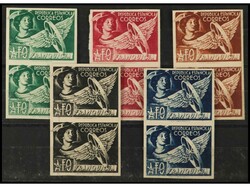 ESPAÑA: FRANQUICIAS POSTALES. SERIE COMPLETA en parejas verticales ...