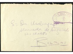 HISTORIA POSTAL. 2 Cartas con diferentes marcas. Una con franquicia ...