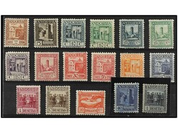 COLONIAS ESPAÑOLAS: ANDORRA. SERIE COMPLETA, 17 valores. 40 cts. de ...