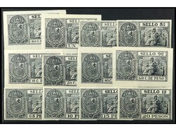 PUERTO RICO. FISCALES. 1898-99. DERECHO JUDICIAL. SERIE COMPLETA. MUY ...