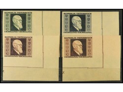 AUSTRIA. SERIE COMPLETA SIN DENTAR. Esquina de hoja. PRECIOSA. Yv ...