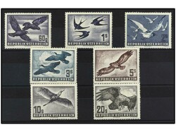 AUSTRIA. SERIE COMPLETA. 7 valores + Av. 54/59 en carta. Yv.54/60. ...