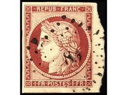 FRANCIA. 1 fr. carmín. BONITO. RARO. OCASIÓN. Yv.6. Yvert.1.000€