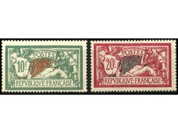 FRANCIA. 5 fr. verde y 20 fr. lila rosa. MUY BONITOS. Yv.207/8. Yvert ...