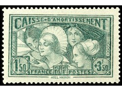 FRANCIA. CAJA DE AMORTIZACIÓN. 3 Sellos. PRECIOSOS. Yv.252, 256 y ...