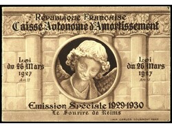 FRANCIA. SONRISA DE REIMS. Carnet con las dos hojitas de cuatro ...