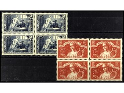 FRANCIA. SERIE COMPLETA en bloque de 4. OCASIÓN. Yv.307/8(4). Yvert ...
