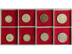 Lote 8 monedas. 1 y 2 pesetas Gobierno Euzkadi, 3 monedas 50 ...