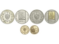 Serie 3 monedas 10, 20 y 25 Diners. 1992. AR, AR+AU y AU (583) 7, 7 ...