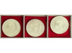 Lote 3 monedas 5 Ecu. 1987. AR. Carlos V. KM-166. FDC.