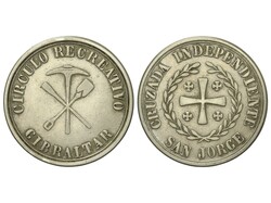 Cruzada Independiente San Jorge. Círculo Recreativo. 3,84 grs. Metal ...
