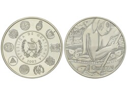 1 Quetzal. 2002. SERIE IBEROAMERICANA. ENCUENTRO DE DOS MUNDOS. 27,00 ...