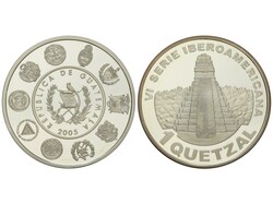 1 Quetzal. 2005. SERIE IBEROAMERICANA. ENCUENTRO DE DOS MUNDOS. 27,00 ...
