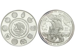 5 Pesos. 2003. 27,01 grs. AR. Serie Iberoamericana: Galeón de ...