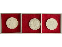 Lote 3 monedas 2 Dinara. 1879, 1897 y 1912. AR. KM-11, 22, 26.1. MBC+ ...