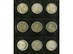 Lote 28 monedas de plata. s. XIX y XX. BRASIL, ESTADOS UNIDOS, ...